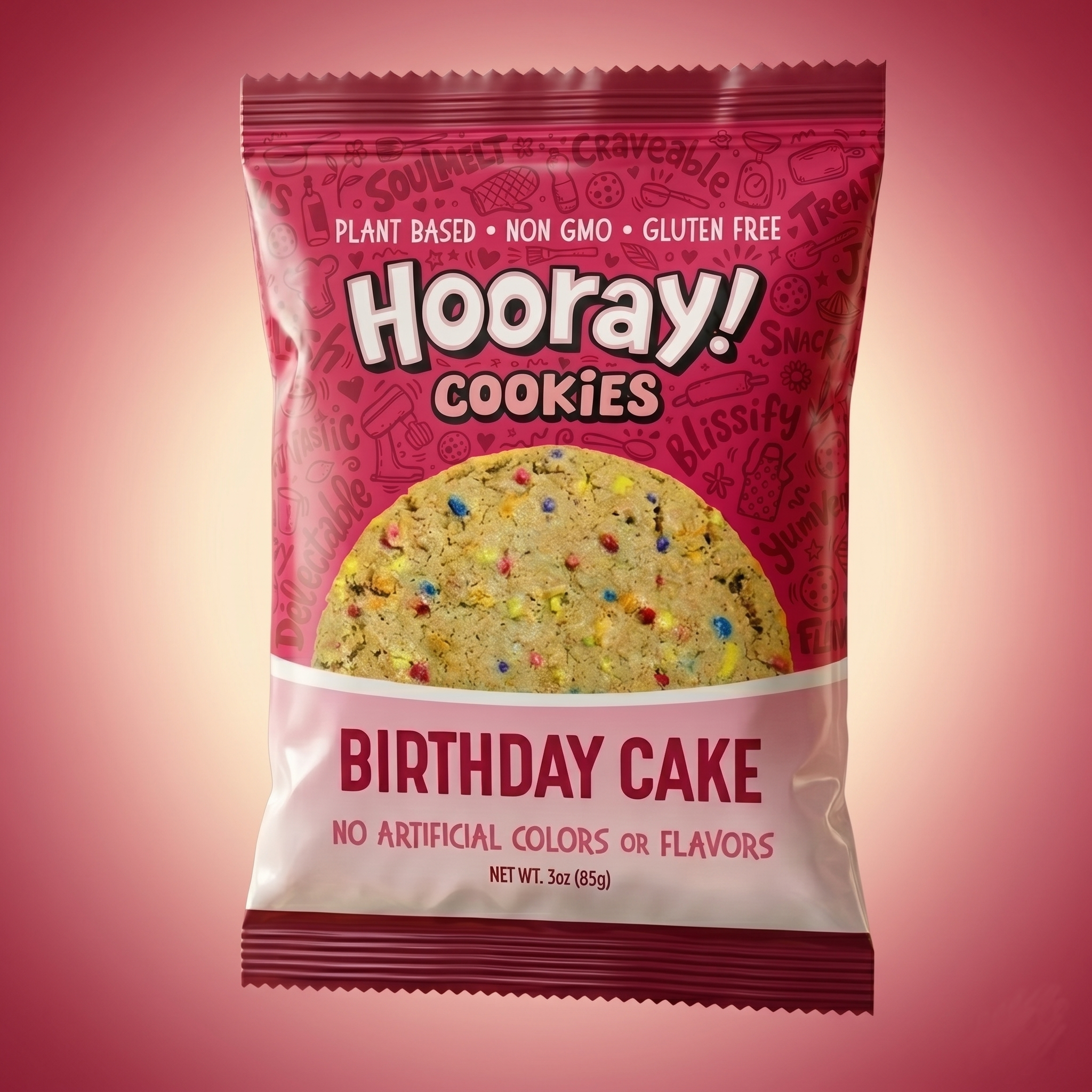 1oz & 3oz Birthday Cake Cookie